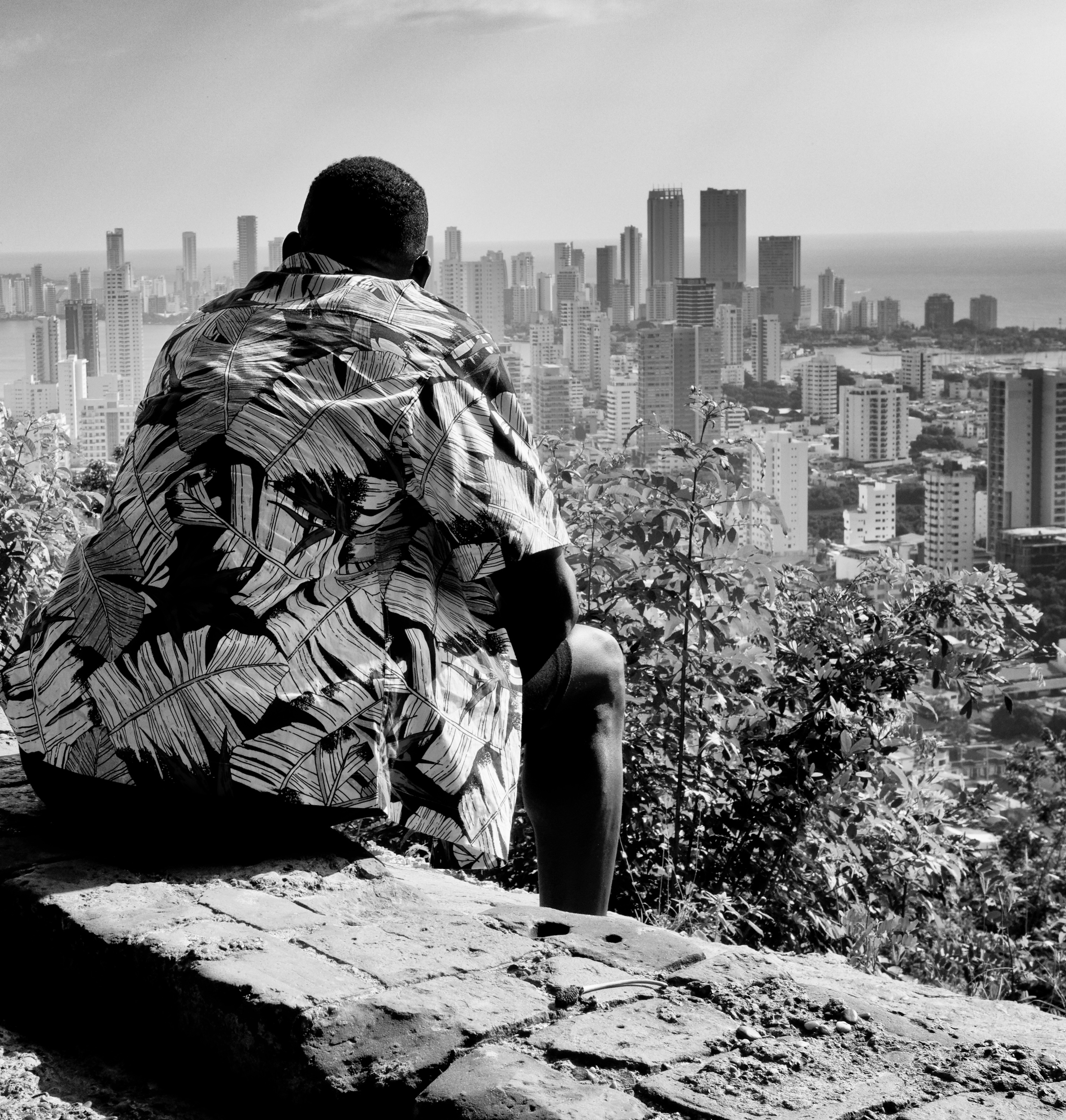 Jason Bascoe overlooking Cartagena